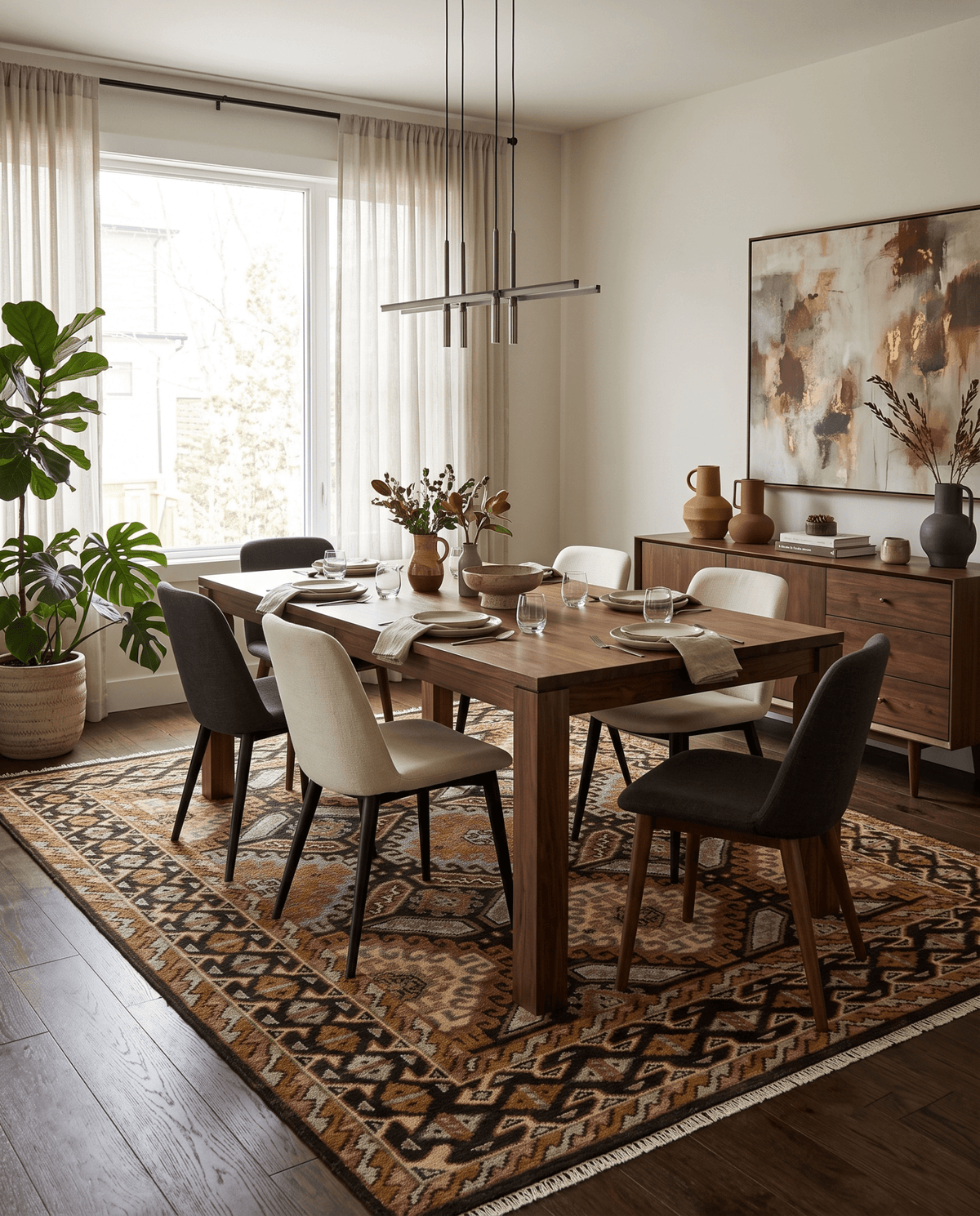 Olive, Gold, Black and Brown Oriental Traditional Hand Knotted Multi Size Wool Area Rug, Living Room and Bedroom Rug