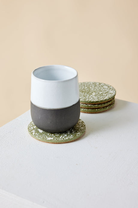 Olive Terrazzo Coasters - Set of 4-Décor-Parc Decor