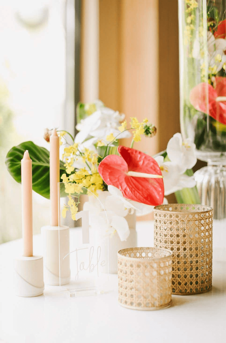 Oliver Cane Votive Candle Holder-Vases and Jars-Parc Decor