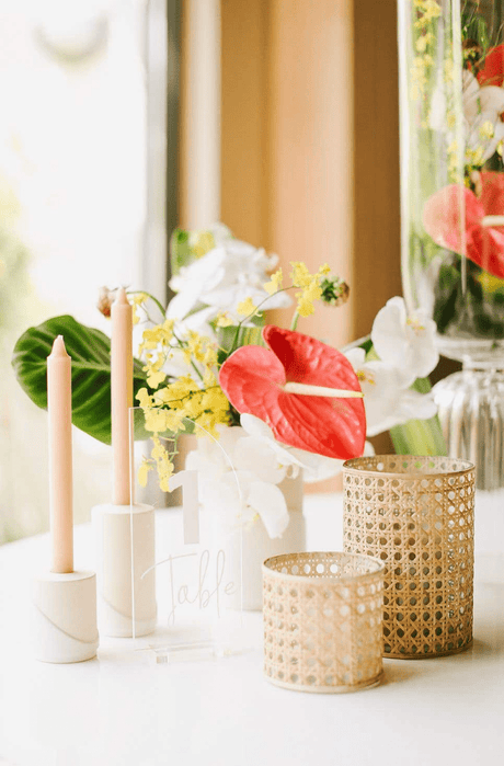 Oliver Cane Votive Candle Holder-Vases and Jars-Parc Decor