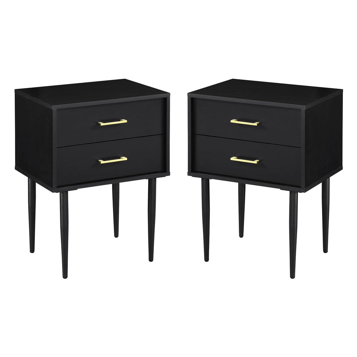 Olivia Two-Drawer Nightstand / Side Table, Set of 2-Occasional-Parc Decor