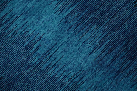 Ombre Blue 5x7 Abstract Wool Hand Knotted Southwestern Lori Rug | KNT37