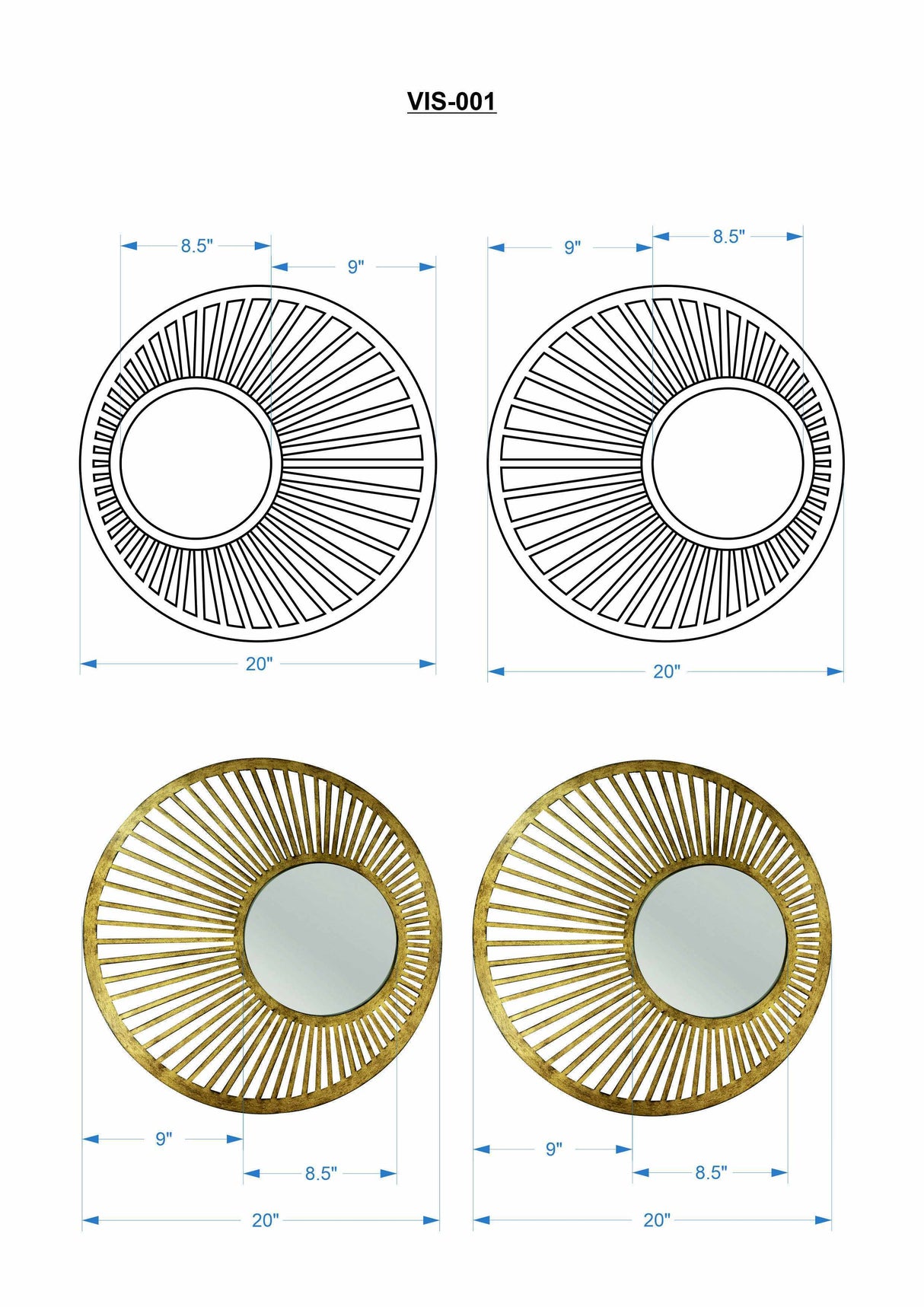 Orah Mirror - Clearance-Mirrors-Parc Decor