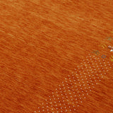 Orange Solid ground with Border Pattern Loomed Wool Area Rug