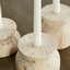 Organic Wood Taper Candlestick Holder