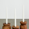 Organic Wood Taper Candlestick Holder-All Products-Parc Decor
