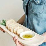 Organic Wooden Rectangle Bread Platter-Décor-Parc Decor