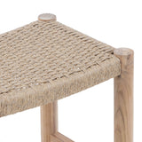 Oslo Natural Teak Indoor/Outdoor Counter Stool - 24"
