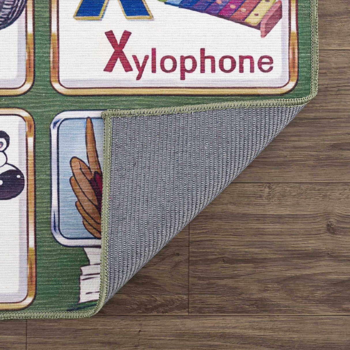 Osric Colorful Alphabet Washable Kids Rug - Clearance-Rugs-Parc Decor