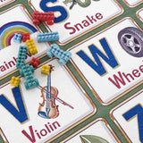 Osric Colorful Alphabet Washable Kids Rug - Clearance-Rugs-Parc Decor