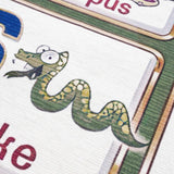 Osric Colorful Alphabet Washable Kids Rug - Clearance-Rugs-Parc Decor