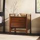 Oswald Mid-Century Modern 2-Drawer Wood Nightstand-Bedroom-Parc Decor