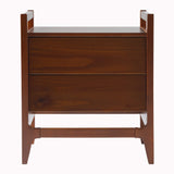 Oswald Mid-Century Modern 2-Drawer Wood Nightstand-Bedroom-Parc Decor