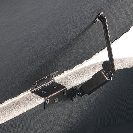 Ottoman Oval Storage Bench-Bedroom-Parc Decor