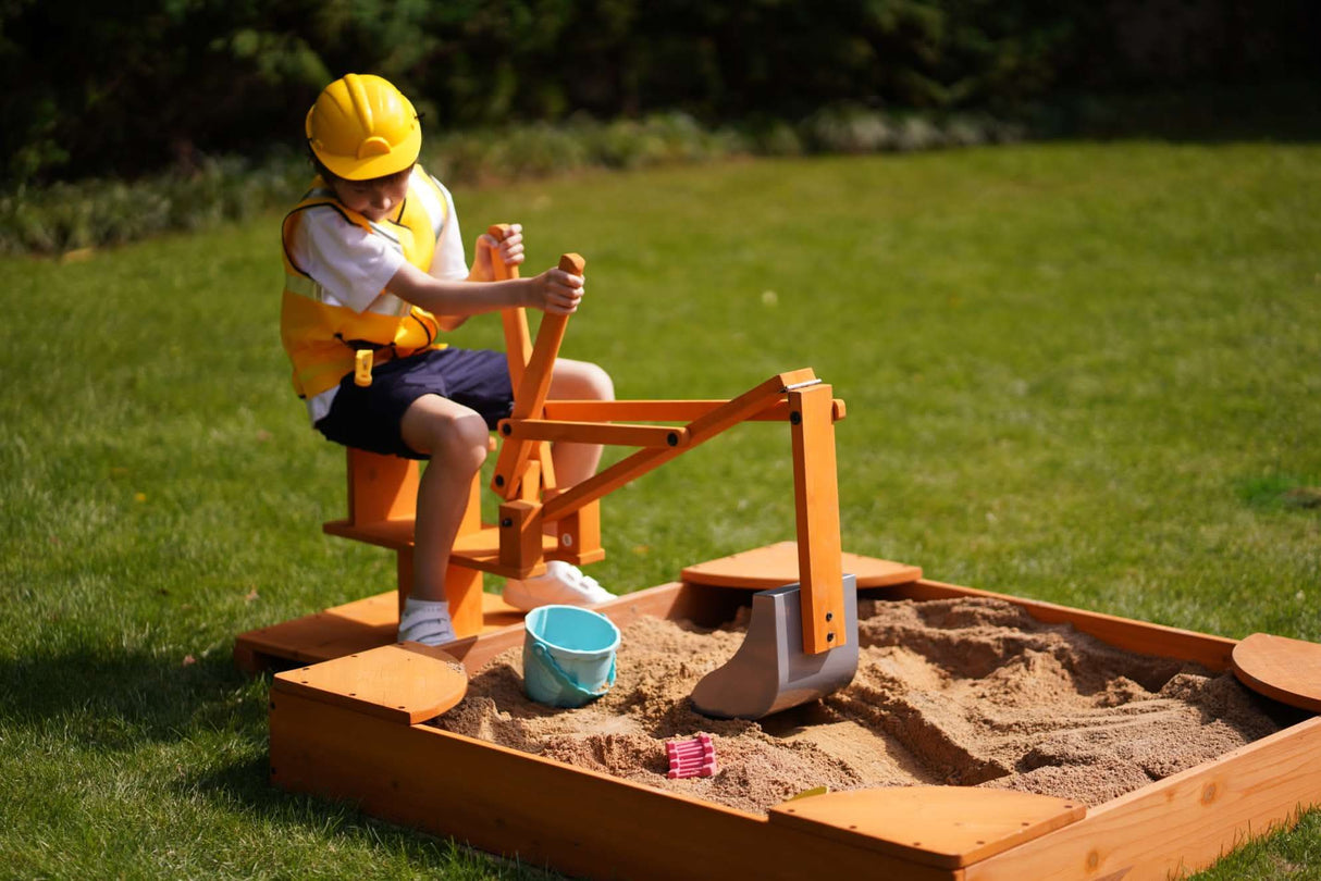 Outdoor Excavator Digger Toy for Kids – Backyard Construction Ride-On (Sandbox Not Included)-Outdoor-Parc Decor