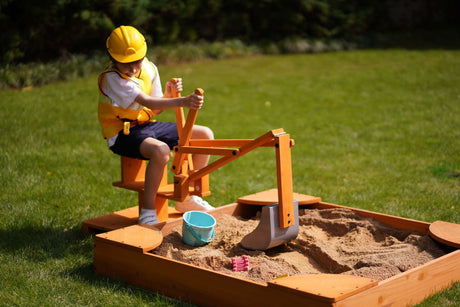 Outdoor Excavator Digger Toy for Kids – Backyard Construction Ride-On (Sandbox Not Included)-Outdoor-Parc Decor