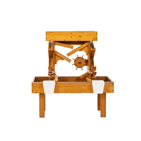 Outdoor Wooden Water Table for Toddlers – Kids’ Sensory Play Station-Outdoor-Parc Decor