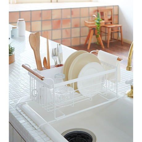Over-the-Sink Dish Rack - Steel + Wood-Dish Rack-Parc Decor
