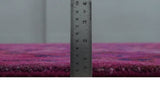 Overdyed Pink Traditional Floral Design Hand Tufted Wool Area Rug