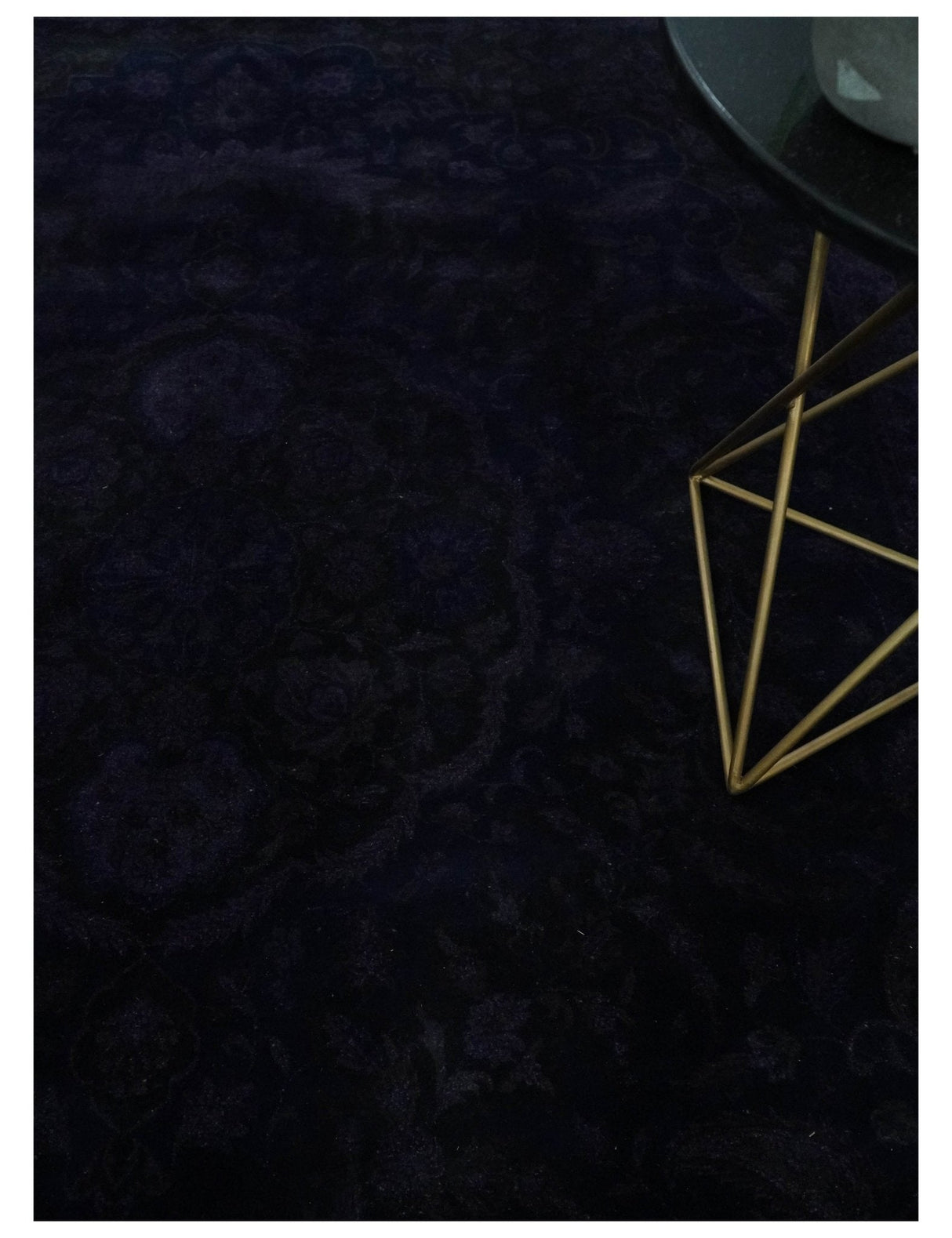 Overdyed Royal Dark Purple Hand Knotted 8x10 Traditional Oushak Design Wool Accent Rug | N362810