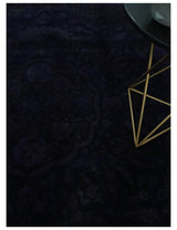 Overdyed Royal Dark Purple Hand Knotted 8x10 Traditional Oushak Design Wool Accent Rug | N362810
