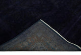 Overdyed Royal Dark Purple Hand Knotted 8x10 Traditional Oushak Design Wool Accent Rug | N362810