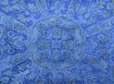 Overdyed Traditional Blue Hand Tufted Wool 5x8 Area Rug