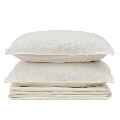 Oversized Medallion Quilt Set - Clara Collection