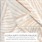 Oversized Retro Printed Beach Towel - St. Barts Collection-Beach Towels-Parc Decor