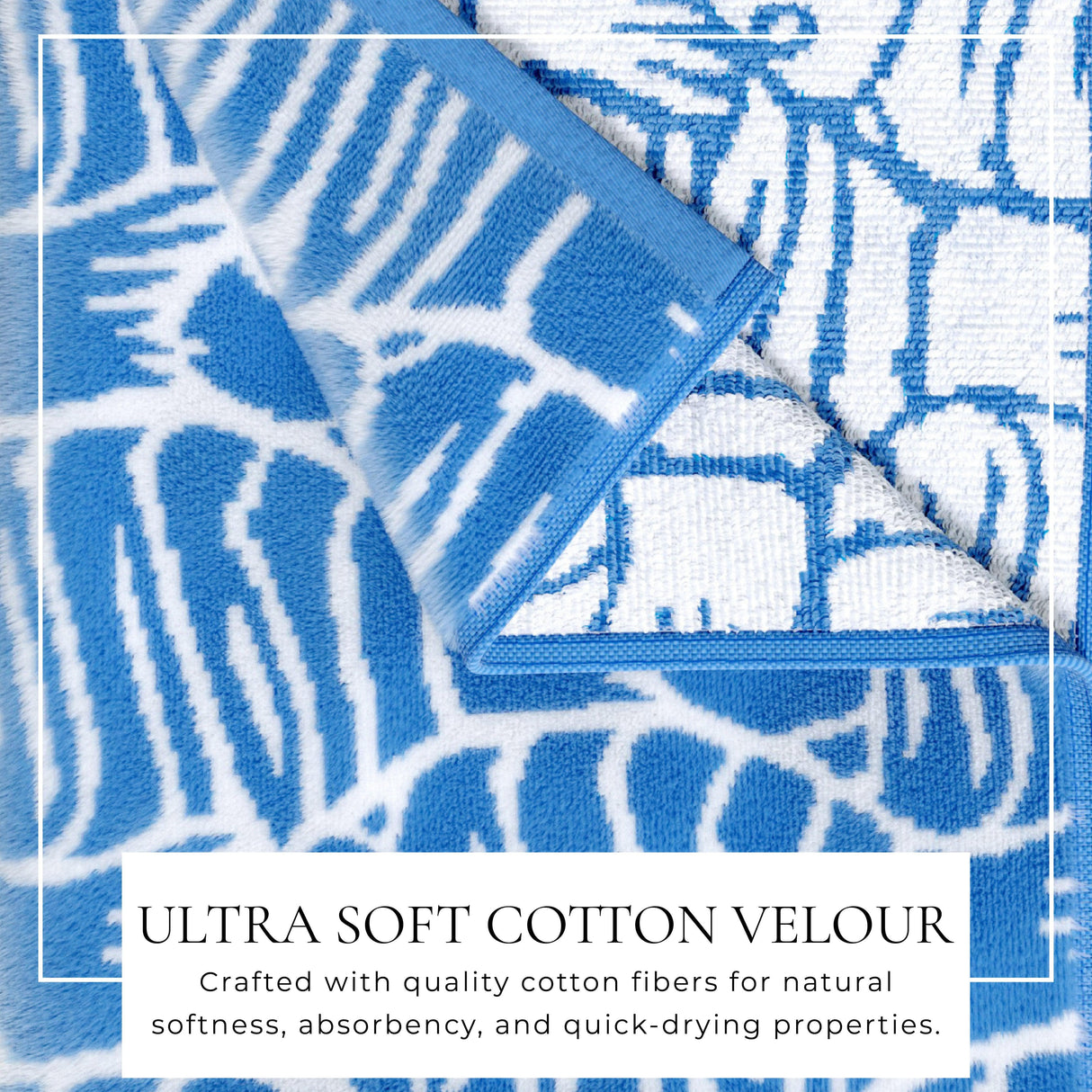 Oversized Retro Printed Beach Towel - St. Barts Collection-Beach Towels-Parc Decor