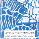 Oversized Retro Printed Beach Towel - St. Barts Collection-Beach Towels-Parc Decor