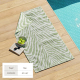 Oversized Retro Printed Beach Towel - St. Barts Collection-Beach Towels-Parc Decor