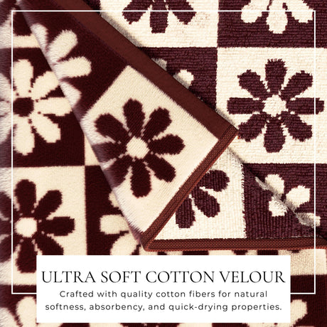 Oversized Retro Printed Beach Towel – St. Barts Collection-Beach Towels-Parc Decor