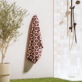 Oversized Retro Printed Beach Towel - St. Barts Collection-Beach Towels-Parc Decor