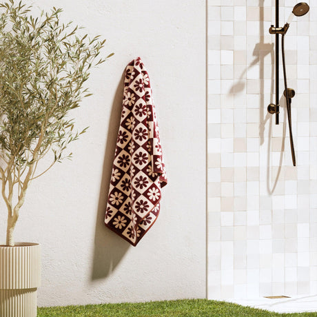 Oversized Retro Printed Beach Towel – St. Barts Collection-Beach Towels-Parc Decor