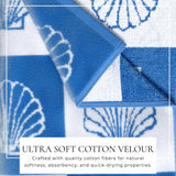 Oversized Retro Printed Beach Towel - St. Barts Collection-Beach Towels-Parc Decor