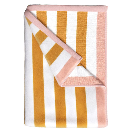 Oversized Striped Border Cabana Beach Towel - Santa Cruz-Beach Towels-Parc Decor