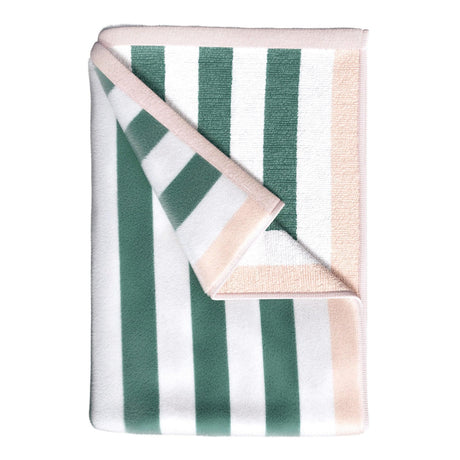 Oversized Striped Border Cabana Beach Towel - Santa Cruz-Beach Towels-Parc Decor