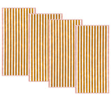 Oversized Striped Border Cabana Beach Towels - Santa Cruz