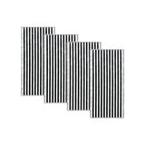 Oversized Striped Border Cabana Beach Towels - Santa Cruz