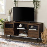 Owen Glass and Wood TV Console-Entertainment-Parc Decor