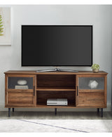 Owen Glass and Wood TV Console-Entertainment-Parc Decor
