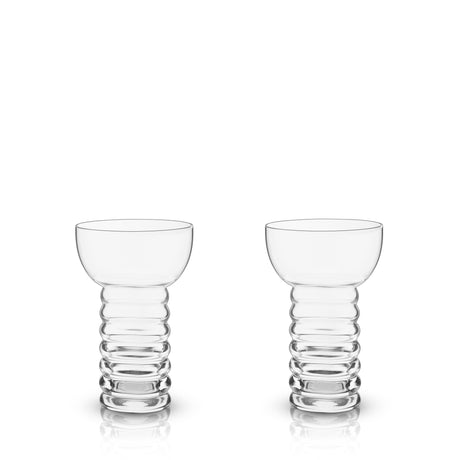 Pacific Crystal Pearl Diver Glasses Set of 2