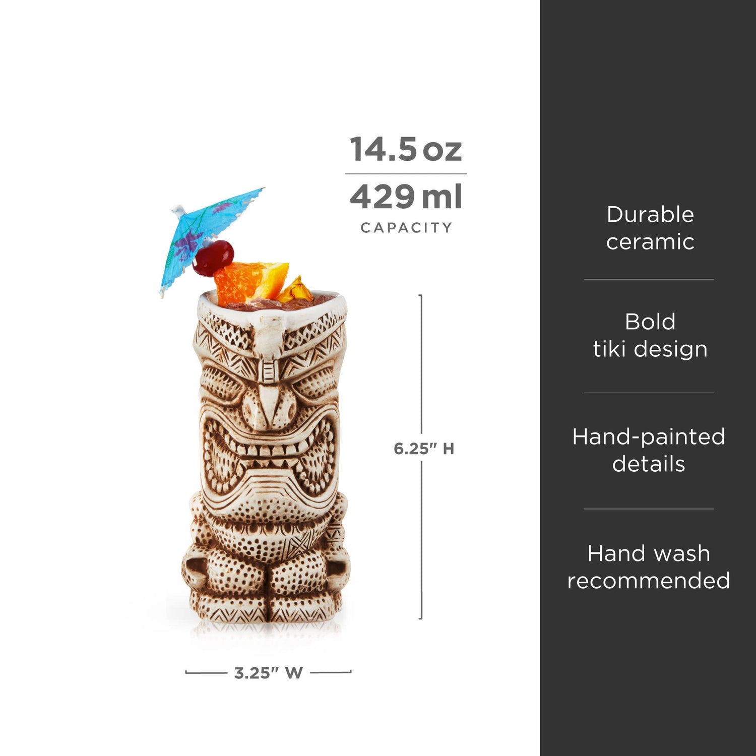 Pacific High Tide Tiki Mugs Set of 2-product_type::stemless_cocktail_glasses-Parc Decor