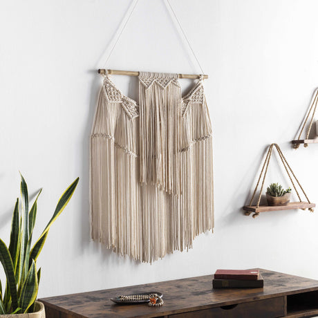 Parabcan Cream Macrame Wall Hanging-Decor-Parc Decor