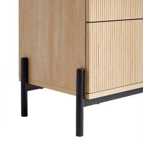 Paris Modern Scandinavian Reeded Chest-Bedroom-Parc Decor