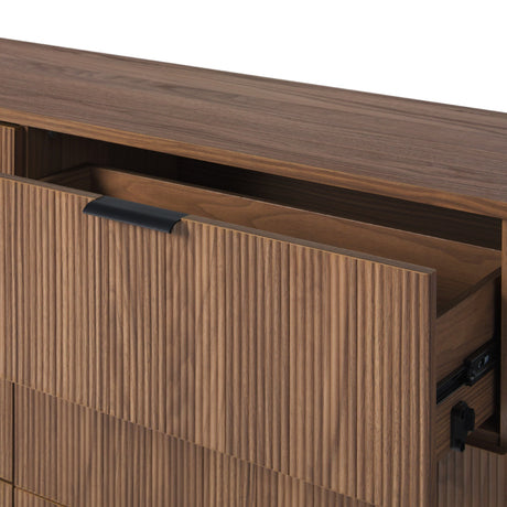 Paris Modern Scandinavian Reeded Dresser-Bedroom-Parc Decor