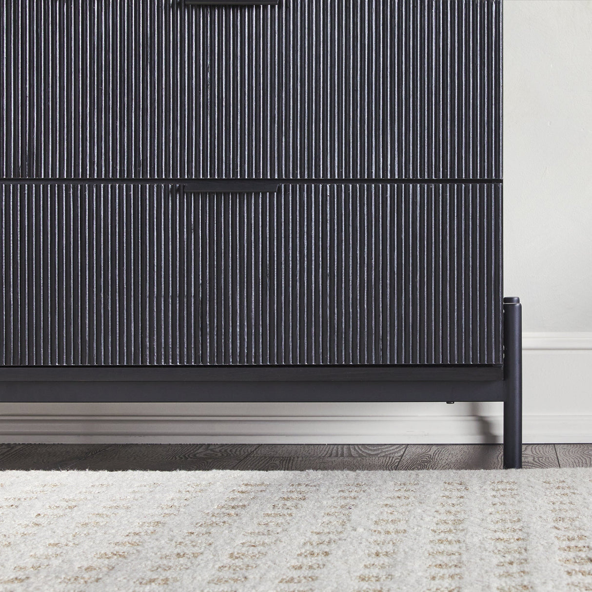 Paris Modern Scandinavian Reeded Dresser-Bedroom-Parc Decor