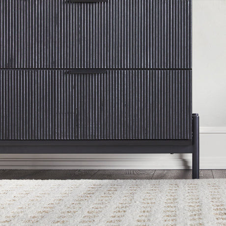 Paris Modern Scandinavian Reeded Dresser-Bedroom-Parc Decor