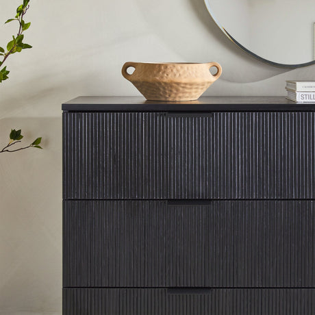 Paris Modern Scandinavian Reeded Dresser-Bedroom-Parc Decor